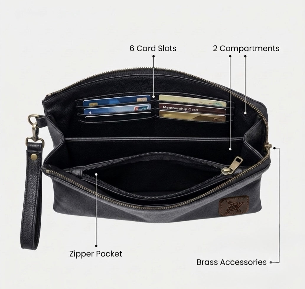 AERO Clutch BAG  ( PU leather )