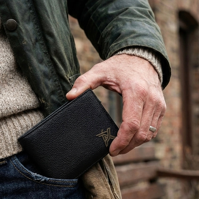 Premium Cowhide Leather Wallet for Men | Minimalist Bifold Men's Wallet