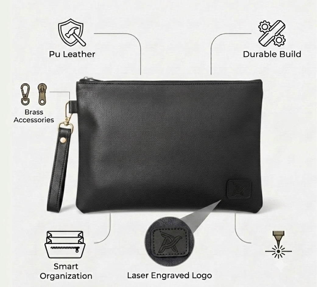 AERO Clutch BAG  ( PU leather )