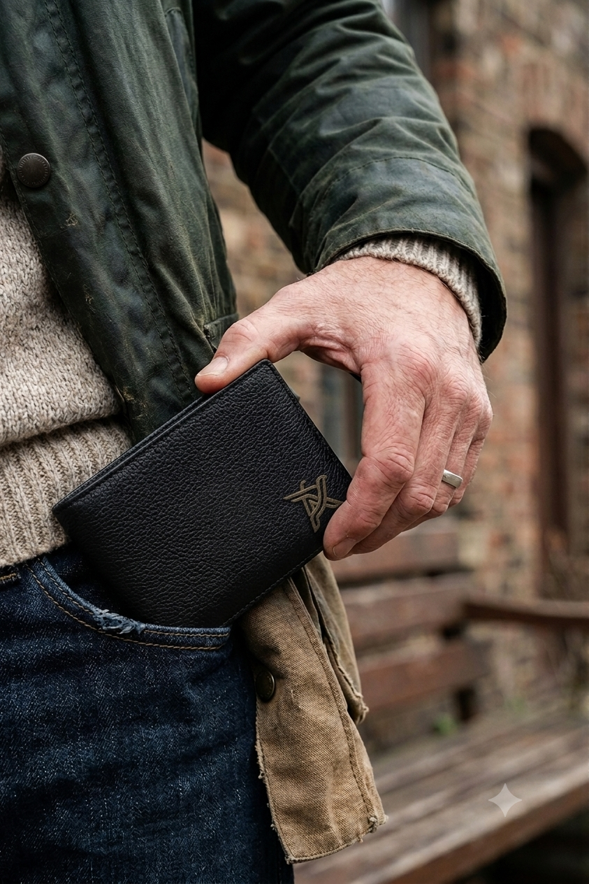 Premium Cowhide Leather Wallet for Men | Minimalist Bifold Men's Wallet
