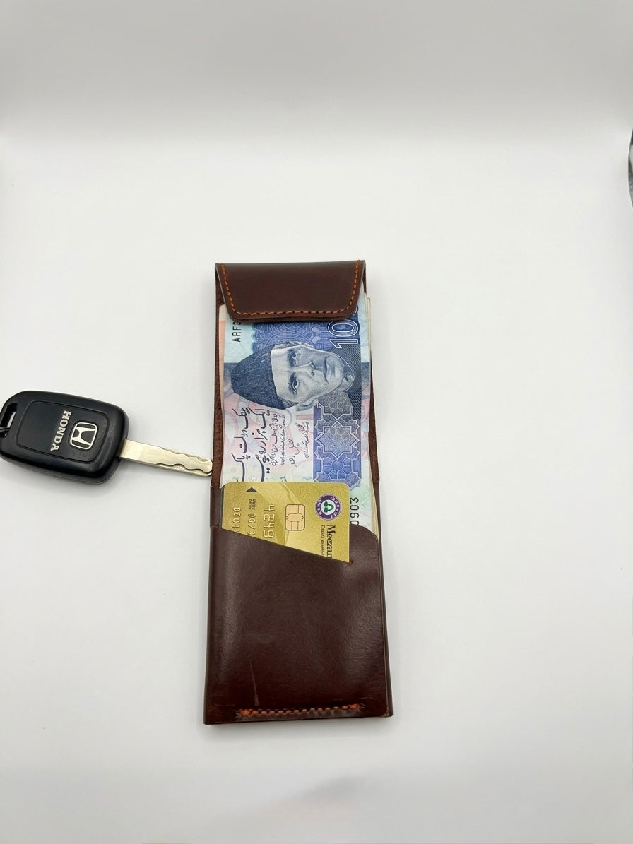 SMART LEATHER WALLET SLIM AND LIGHTWEIGHT DESIGN